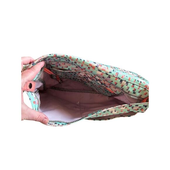 Fossil Keyper Messenger Crossbody Bag Set Multicolor Geometric - Picture 8 of 16